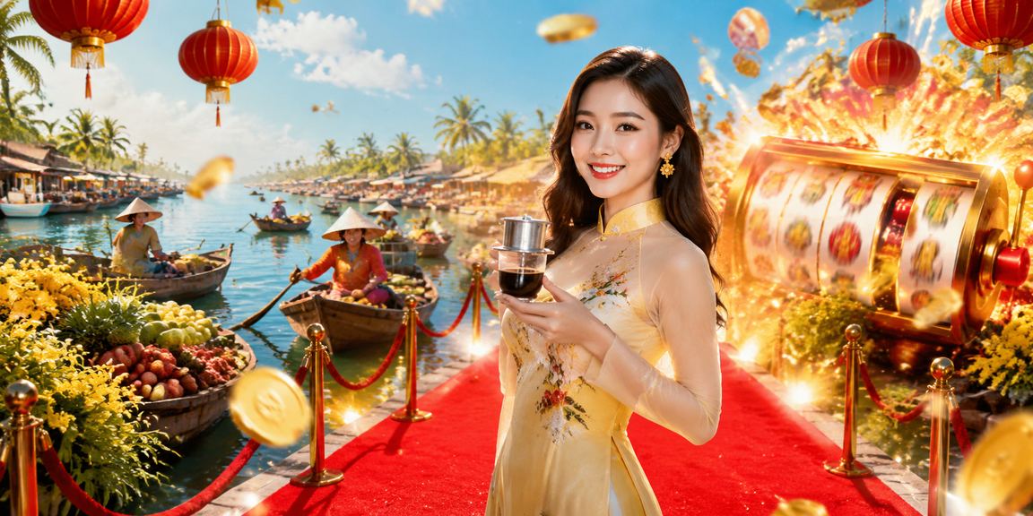 Người chơi slot game trên điện thoại Android tại quán cà phê Mekong Việt Nam